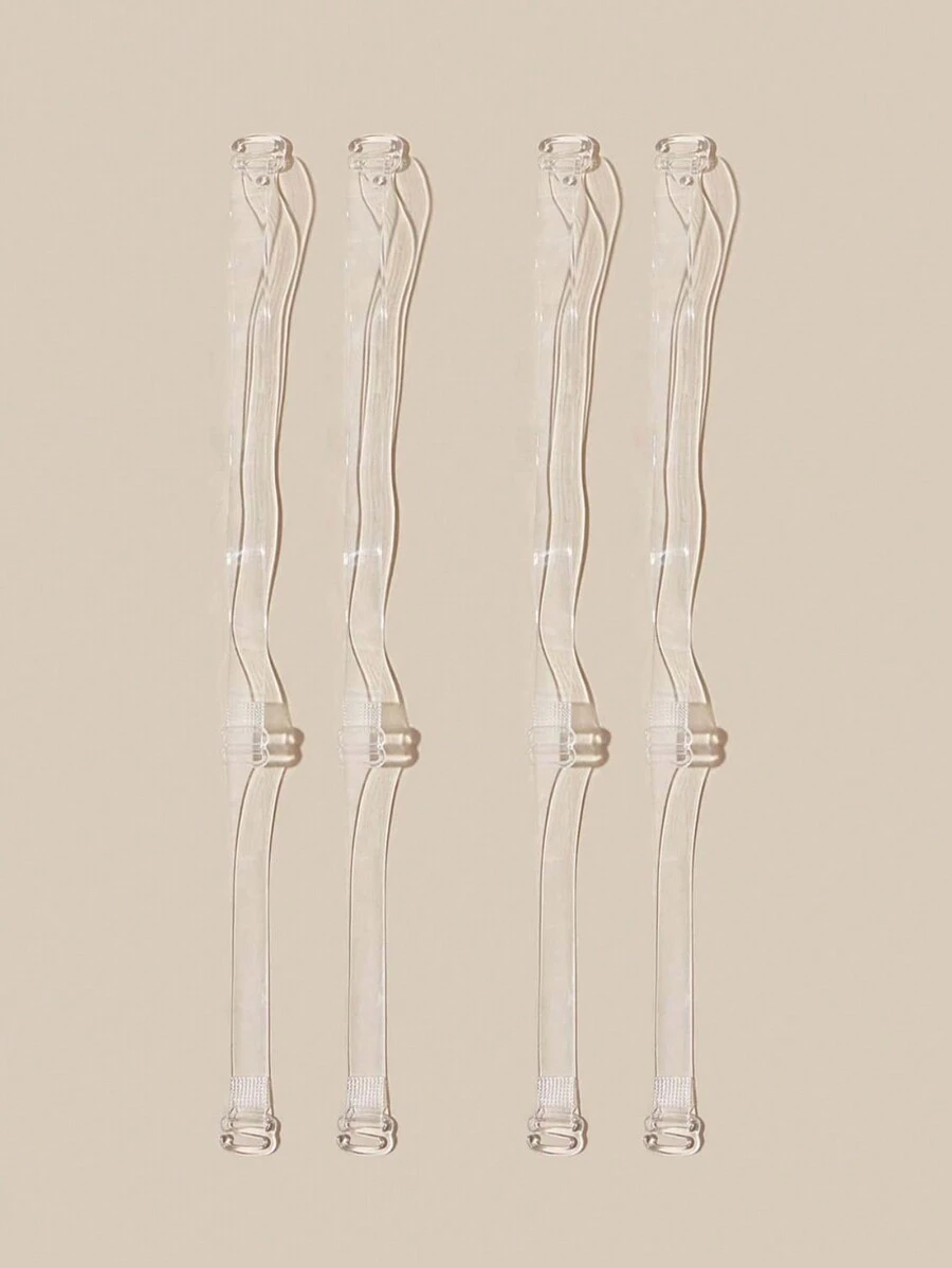 2雙內衣肩帶 - 無色 - 查看 1