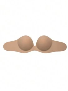 Solid Self Adhesive Strapless Bra - Apricot - View 6