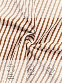 Cozy Pixies 男嬰條紋印花口袋貼布連身短褲 - 彩色 - 查看 6