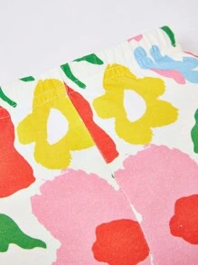 SHEIN 女嬰2入組印花緊身打底褲 - 彩色 - 查看 7