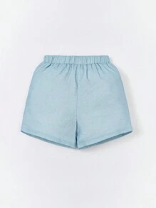 Cozy Pixies Baby Boy Striped Shirt & Shorts & Cartoon Graphic Tee - Multicolor - View 8