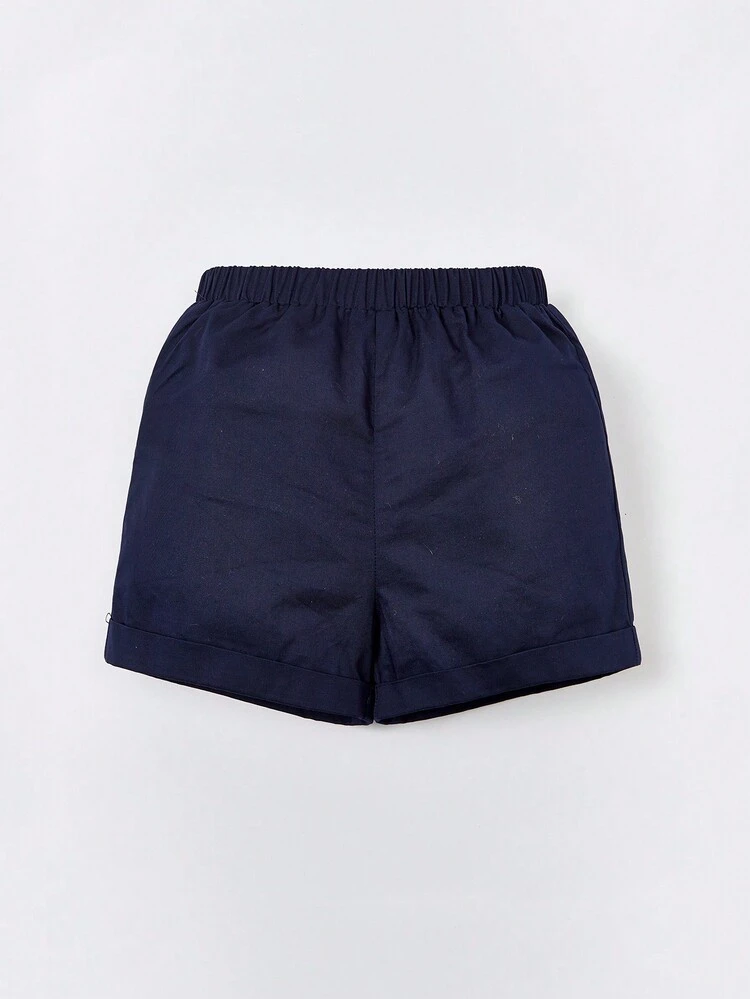 Baby Boy Gingham Print Shirt & Shorts