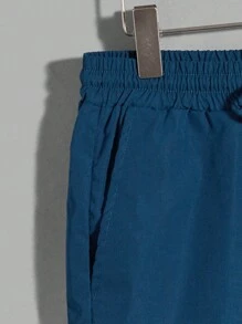 Manfinity VCAY Bộ hai mảnh Nam Dây kéo Túi Nhiệt đới Slogan Giải trí - Màu xanh hải quân - Xem 6