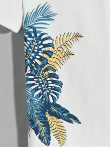 Manfinity VCAY Bộ hai mảnh Nam Dây kéo Túi Nhiệt đới Slogan Giải trí - Màu xanh hải quân - Xem 9