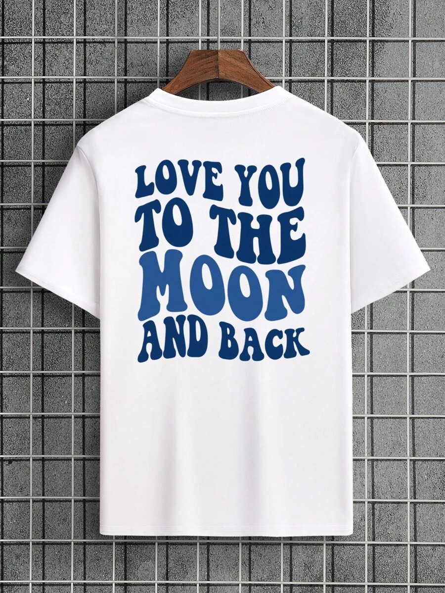 Manfinity Dauomo Nam Đồ họa Khẩu hiệu Áo thun - trắng - Xem 1