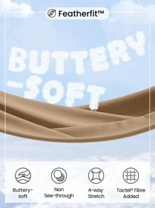 GLOWMODE Featherfit™ 極簡女士v型運動胸罩,輕鬆支撐 - 卡其色 - 查看 7