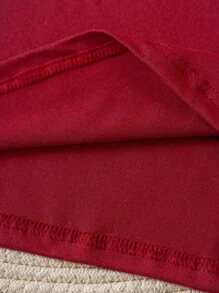 INAWLY Plus Solid V Neck Tee