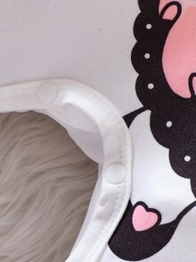 Đứa bé gái Đồ họa Hoạt hình Áo liền quần & Băng đô đầu - trắng - Xem 6