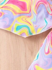 Đứa bé gái In Toàn bộ Cami ngọn & Quần ống loe - Nhiều màu - Xem 3