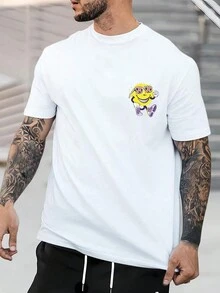 Manfinity 男士棉卡通圖案T恤