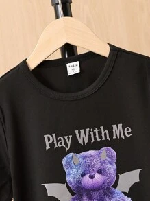 Bộ hai mảnh Gái Túi Hoạt hình Slogan Giải trí - Nhiều màu - Xem 4