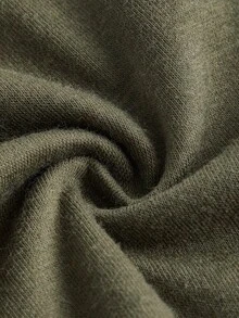 ROMWE Fairycore Butterfly Rhinestone Notched Neckline Tee - Army Green - View 3