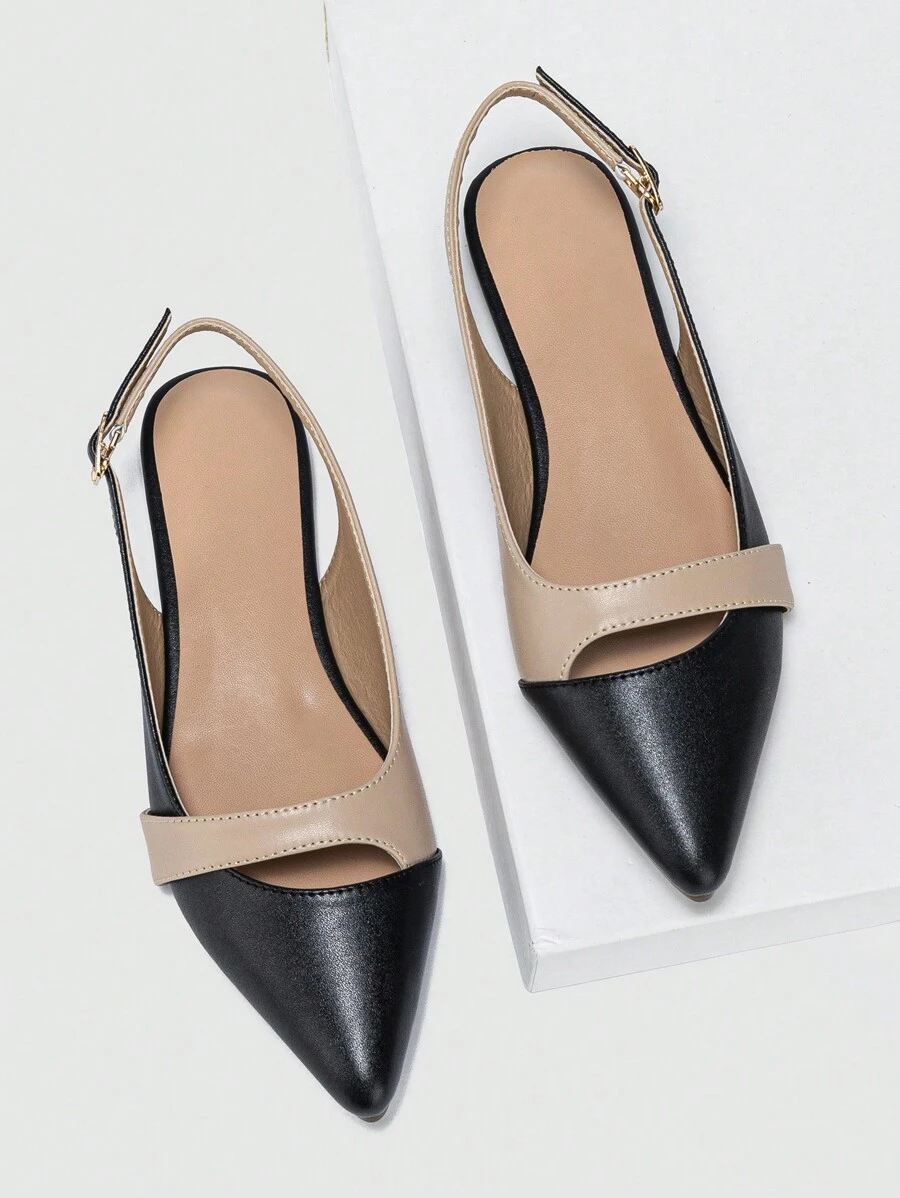 Giày sandal mũi kín thời trang mùa hè mới dành cho nữ, giày bệt nhiều màu, giày lười đa năng phong cách cổ tích - Nhiều màu - Xem 1