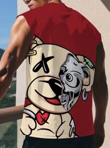 Manfinity Roghcode 男士卡通圖案背心上衣