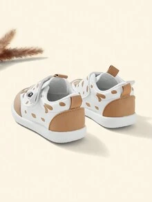 Cozy Pixies Giày thể thao có dây buộc hình hoạt hình họa tiết hoạt hình cho bé trai - Màu Khaki - Xem 10