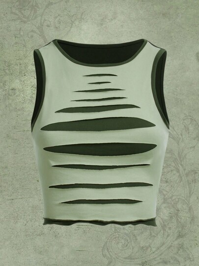 Canotta Con Taglio A Incavo