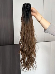 爪馬尾辮延長辮頭髮長款波浪狀的有彈性多顏色24英寸耐熱 - 彩色 - 查看 5