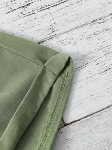 SHEIN 女孩十字交叉背心上衣和短褲 - 彩色 - 查看 4