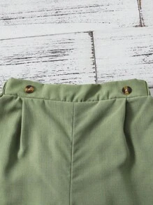 SHEIN 女孩十字交叉背心上衣和短褲 - 彩色 - 查看 5