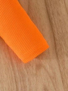 男嬰素色高領T恤和格紋圖案長褲 - 彩色 - 查看 7