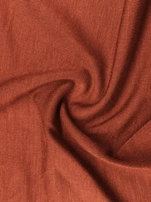 SHEIN BASICS Solid Tank Dress - Rust Brown - View 3