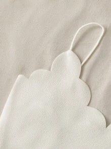 SHEIN VCAY Scallop Trim Cami Top & Floral Print Paperbag Waist Belted Shorts - Baby Blue - View 4