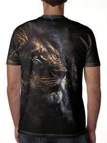 Manfinity LEGND Áo thun & Áo lót Nam Thú vật Đường phố - màu đen - Xem 2