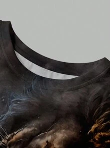 Manfinity LEGND Áo thun & Áo lót Nam Thú vật Đường phố - màu đen - Xem 4