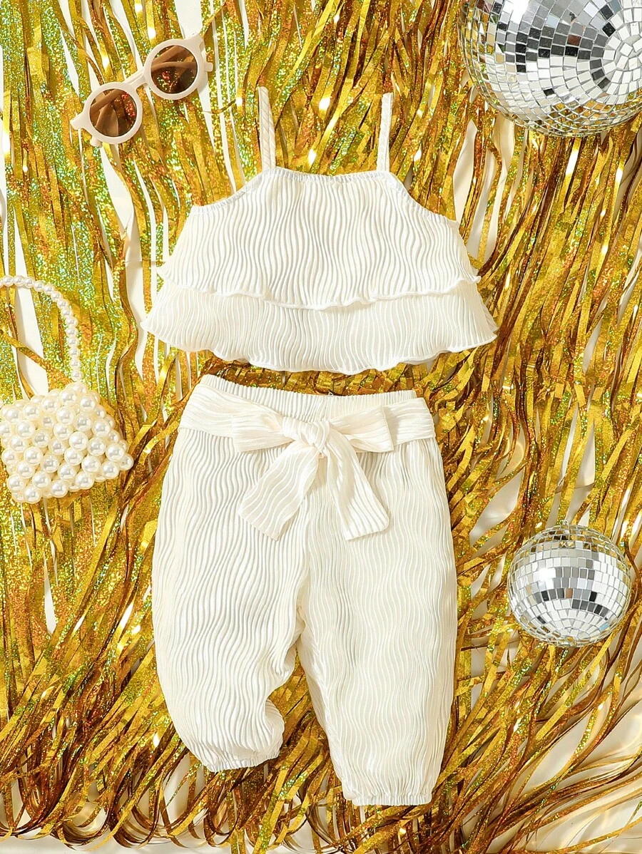 Bộ đồ Em bé Xù nhỏ phân lớp màu trơn - Màu be - Xem 1