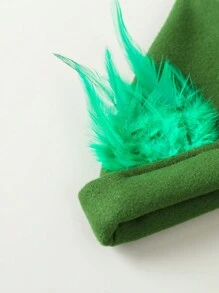 SHEIN 中性嬰兒可愛綠色精靈襁褓攝影服飾和道具 - 綠色 - 查看 4