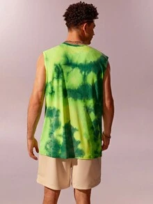 Aesthetic Post Nam Nhuộm buộc Áo ba lỗ & Quần short - Nhiều màu - Xem 2