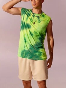 Aesthetic Post Nam Nhuộm buộc Áo ba lỗ & Quần short - Nhiều màu - Xem 5