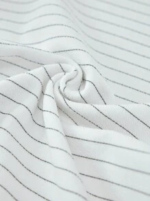 RueChic Teen Girls Striped Print Ruffle Trim Dress - White - View 5