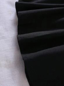 Đầm em bé Nơ trước Khối Màu - Đen và trắng - Xem 8