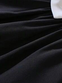 Đầm em bé Nơ trước Khối Màu - Đen và trắng - Xem 7