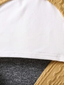 SHEIN Young Girl Solid Tank Top & Crop Tee & Pants