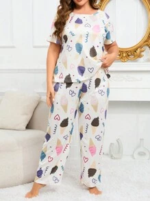 Bộ Giản Dị Kích Thước Lớn Hoạt hình Tim - Nhiều màu - Xem 2