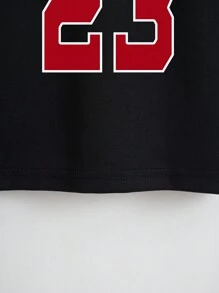 INAWLY Áo thun Graphic Crop Tees Graphic Tees Nữ Áo thun - màu đen - Xem 4