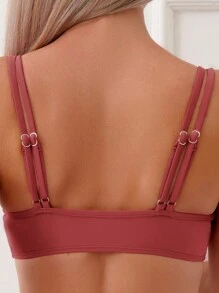 條紋圖案比基尼泳裝 - 彩色 - 查看 4