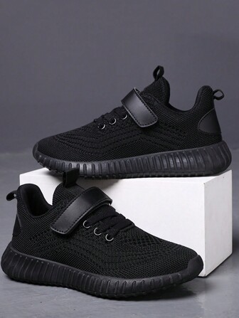 Chicos Zapatos de atletismo con diseño con cordón cierre de gancho y bucle deportivo para exterior