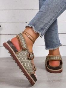 Dép Thể thao Nữ - Màu Khaki - Xem 2