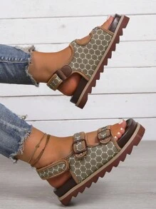 Dép Thể thao Nữ - Màu Khaki - Xem 3