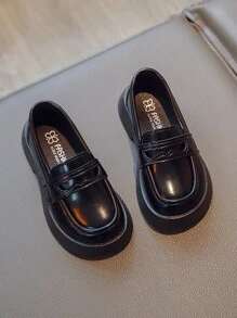 女孩低幫樂福鞋適用於日常生活 - 黑色 - 查看 2