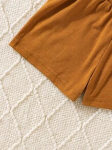 SHEIN Đứa bé trai Đồ họa Hoạt hình Áo thun & quần đùi - Nhiều màu - Xem 6