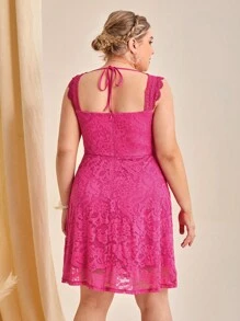SHEIN Belle Cami Kleid mit einfarbig Spitze