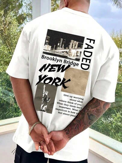 Guys Slogan Graphic Tee