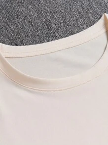 Manfinity EMRG Nam Đồ họa hoa & khẩu hiệu Áo thun - Màu be - Xem 6