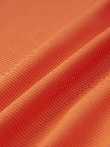 INAWLY Top tank crop con cordón lateral - Naranja - Ver 3