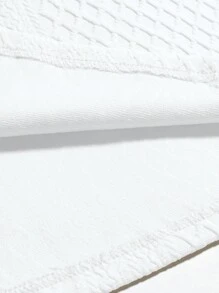 Manfinity Hypemode Men Solid Drop Shoulder Polo Shirt - White - View 5