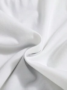 SHEIN Bộ thời trang bé trai Túi Slogan Giải trí - Màu xanh lam - Xem 4